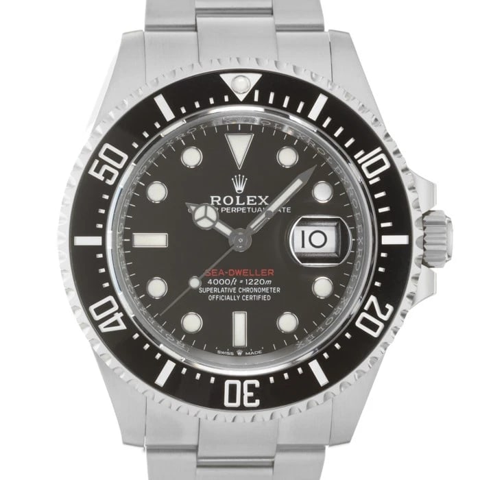 ROLEX SEA DWELLER WATCH: ROLEX Sea Dweller Watch Brand: ROLEX Type/Style: Wristwatch Material: Case Material Stainless Steel, Band Material Stainless Steel Color: Case Color Silver, Dial color Black , Band Color Silver Size:
