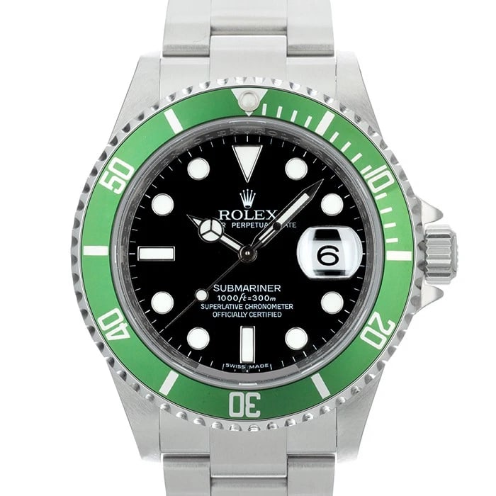 ROLEX SUBMARINER DATE WATCH: ROLEX Submariner Date Watch Brand: ROLEX Type/Style: Wristwatch Material: Case Material Stainless Steel, Band Material Stainless Steel Color: Case Color Silver, Dial color Black , Band Color Silver