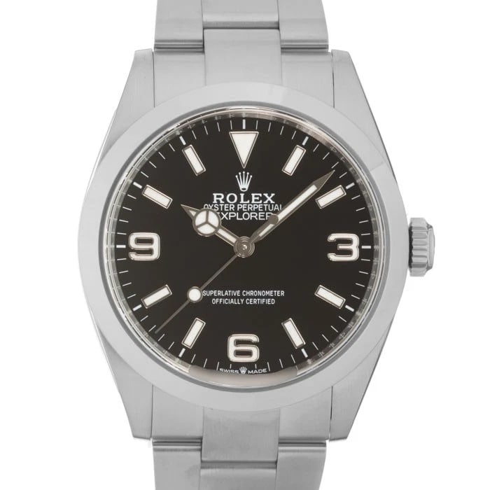 ROLEX EXPLORER WATCH: ROLEX Explorer Watch Brand: Rolex Type/Style: Wristwatch Material: Case Material Stainless Steel, Band Material Stainless Steel Color: Case Color Silver, Dial color Black, Band Color Silver Size: Case