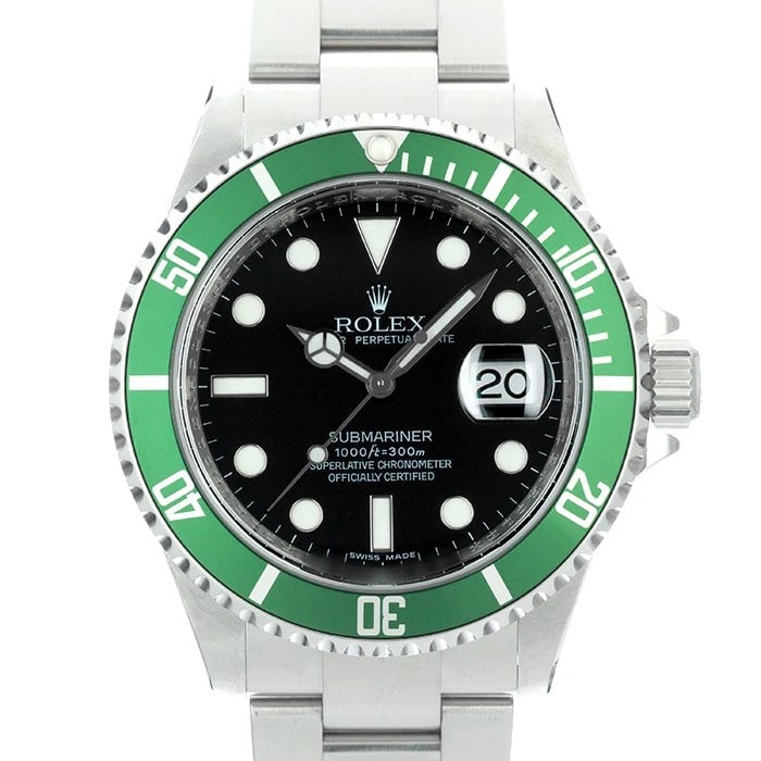ROLEX SUBMARINER DATE WATCH: ROLEX Submariner Date Watch Brand: ROLEX Type/Style: Wristwatch Material: Case Material Stainless Steel, Band Material Stainless Steel Color: Case Color Silver, Dial color Black, Band Color Silver Siz