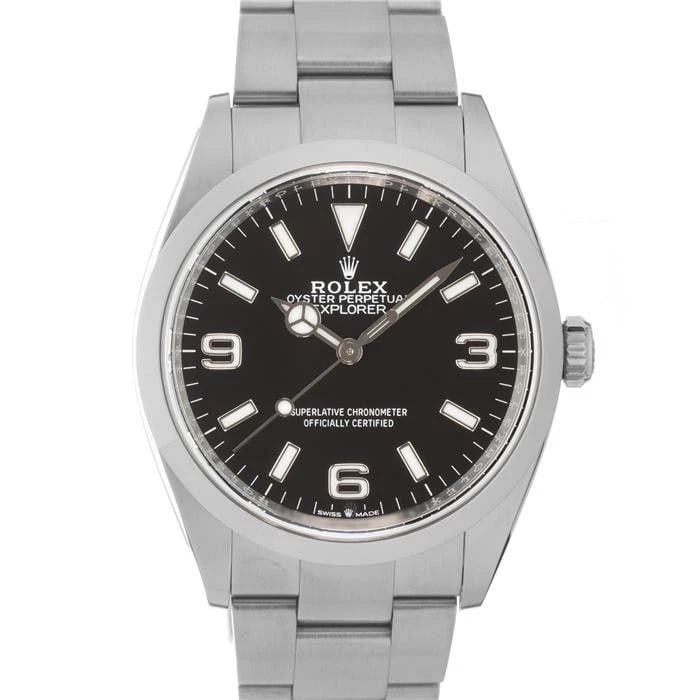 ROLEX EXPLORER WATCH: ROLEX Explorer Watch Brand: ROLEX Type/Style: Wristwatch Material: Case Material Stainless Steel, Band Material Stainless Steel Color: Case Color Silver, Dial color Black, Band Color Silver Size: