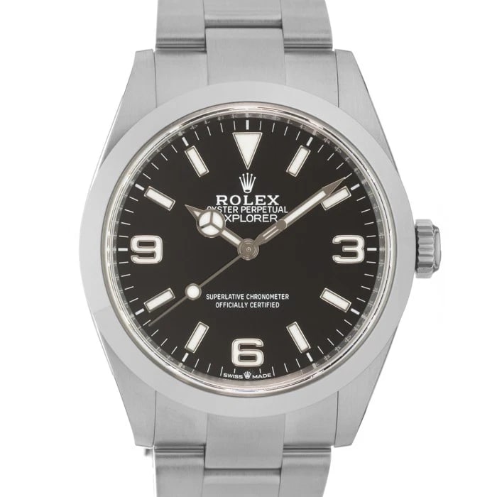ROLEX EXPLORER WATCH: ROLEX Explorer Watch Brand: Rolex Type/Style: Wristwatch Material: Case Material Stainless Steel, Band Material Stainless Steel Color: Case Color Silver, Dial color Black, Band Color Silver Size: