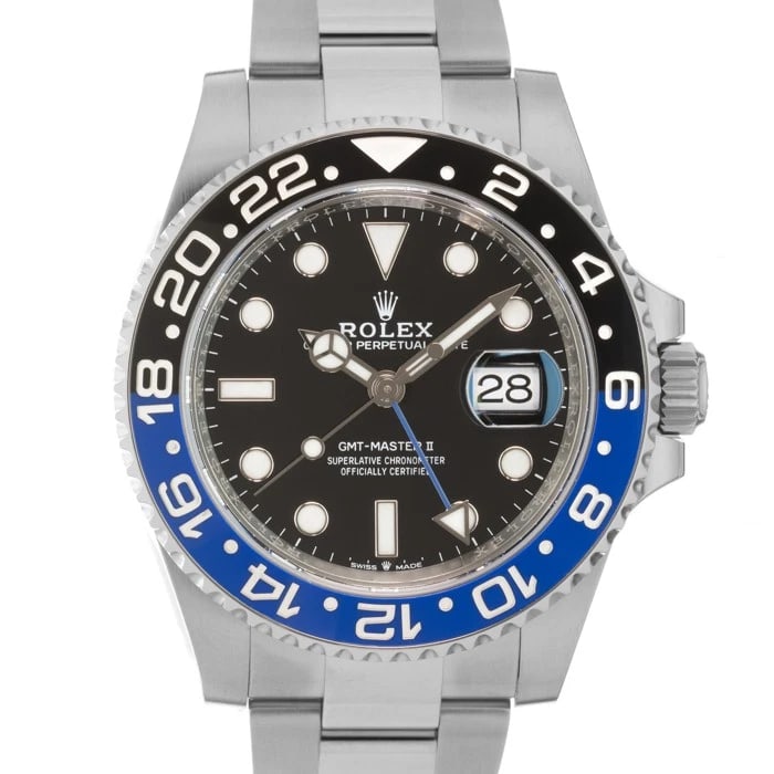 ROLEX GMT MASTER OYSTER WATCH: ROLEX GMT Master Oyster Watch Brand: ROLEX Type/Style: Wristwatch Material: Case Material Stainless Steel, Band Material Stainless Steel Color: Case Color Silver, Dial color Black, Band Color Silver