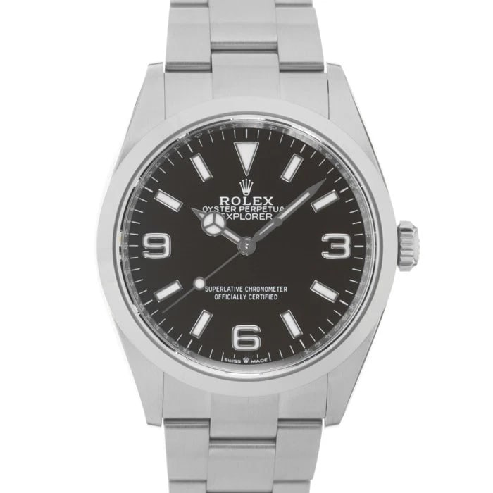 ROLEX EXPLORER WATCH: ROLEX Explorer Watch Brand: Rolex Type/Style: Wristwatch Material: Case Material Stainless Steel, Band Material Stainless Steel Color: Case Color Silver, Dial color Black, Band Color Silver Size: