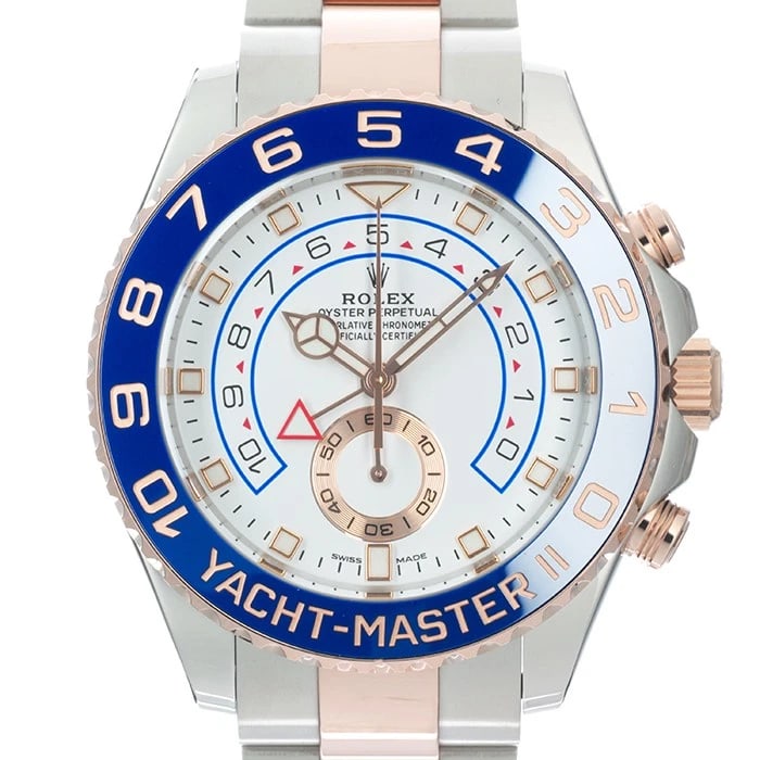 ROLEX YACHT MASTER WATCH: ROLEX Yacht Master Watch Brand: ROLEX Type/Style: Wristwatch Material: Case Material Stainless steel, Everrose Gold, Band Material Stainless steel, Everrose Gold Color: Case Color Silver, Gold, Dial