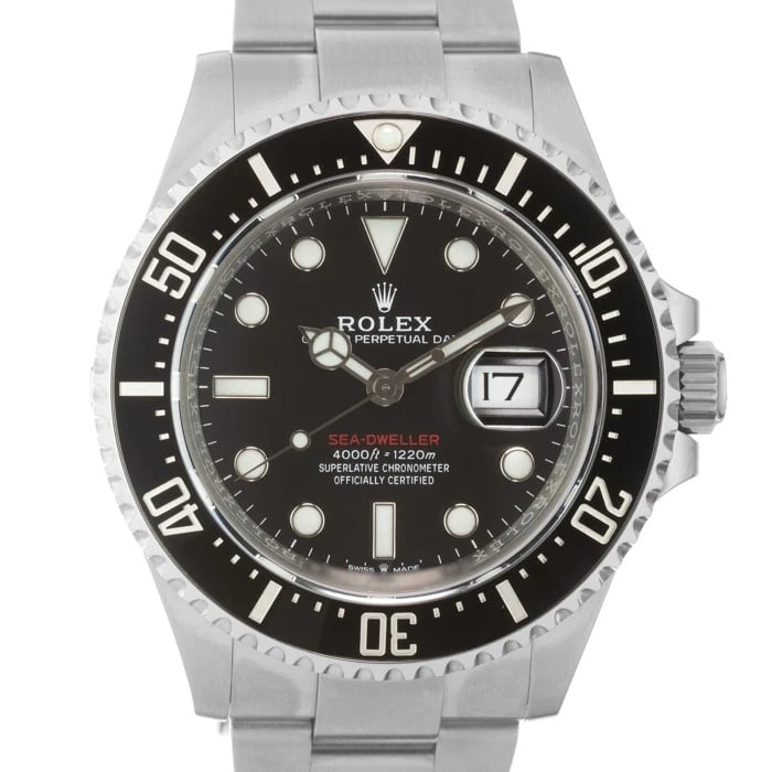 ROLEX SEA DWELLER WATCH: ROLEX Sea Dweller Watch Brand: ROLEX Type/Style: Wristwatch Material: Case Material Stainless Steel, Band Material Stainless Steel Color: Case Color Silver, Dial color Black, Band Color Silver Size: