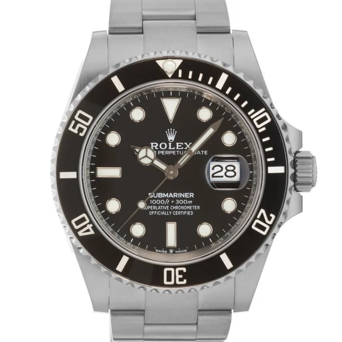 ROLEX SUBMARINER DATE WATCH: ROLEX Submariner Date Watch Brand: ROLEX Type/Style: Wristwatch Material: Case Material Stainless Steel, Band Material Stainless Steel Color: Case Color Silver, Dial color Black, Band Color Silver
