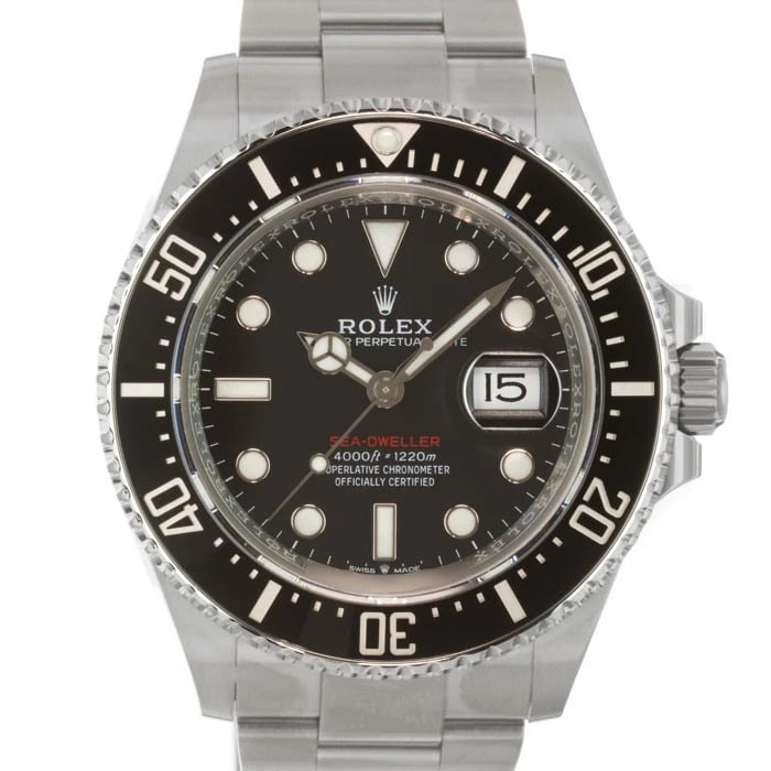 ROLEX SEA DWELLER WATCH: ROLEX Sea Dweller Watch Brand: ROLEX Type/Style: Wristwatch Material: Case Material Stainless Steel, Band Material Stainless Steel Color: Case Color Silver, Dial color Black , Band Color Silver Size: