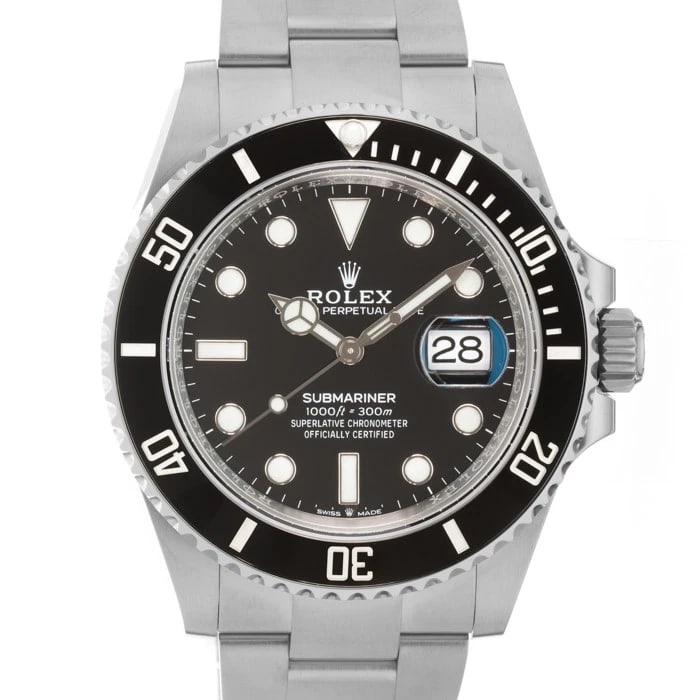 ROLEX SUBMARINER DATE WATCH: ROLEX Submariner Date Watch Brand: ROLEX Type/Style: Wristwatch Material: Case Material Stainless Steel, Band Material Stainless Steel Color: Case Color Silver, Dial color Black, Band Color Silver