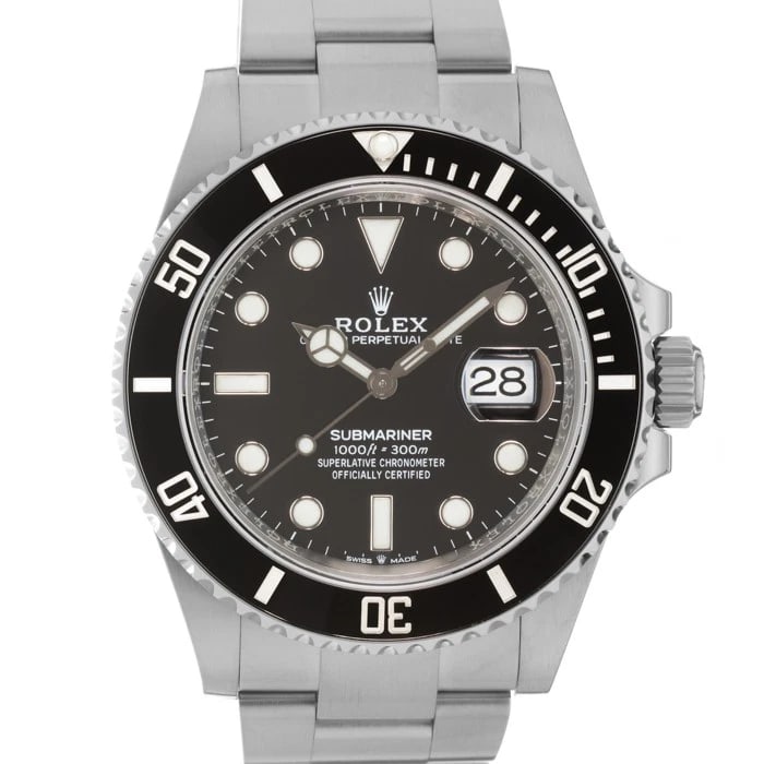 ROLEX SUBMARINER DATE WATCH: ROLEX Submariner Date Watch Brand: ROLEX Type/Style: Wristwatch Material: Case Material Stainless Steel, Band Material Stainless Steel Color: Case Color Silver, Dial color Black, Band Color Silver