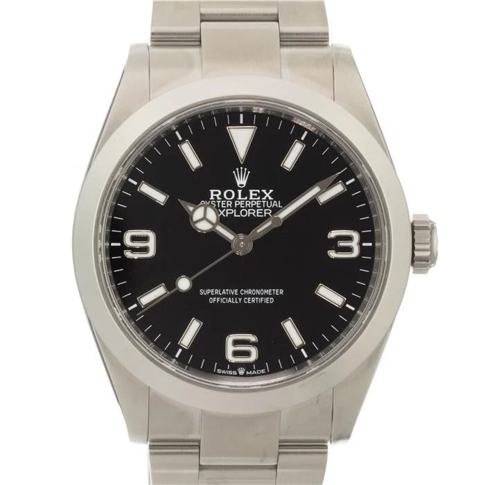 ROLEX EXPLORER WATCH: ROLEX Explorer Watch Brand: ROLEX Type/Style: Wristwatch Material: Case Material Stainless Steel, Band Material Stainless Steel Color: Case Color Silver, Dial color Black, Band Color Silver Size: Case