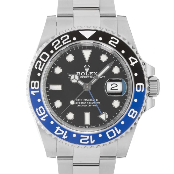 ROLEX GMT MASTER OYSTER WATCH: ROLEX GMT Master Oyster Watch Brand: ROLEX Type/Style: Wristwatch Material: Case Material Stainless Steel, Band Material Stainless Steel Color: Case Color Silver, Dial color Black, Band Color Silver