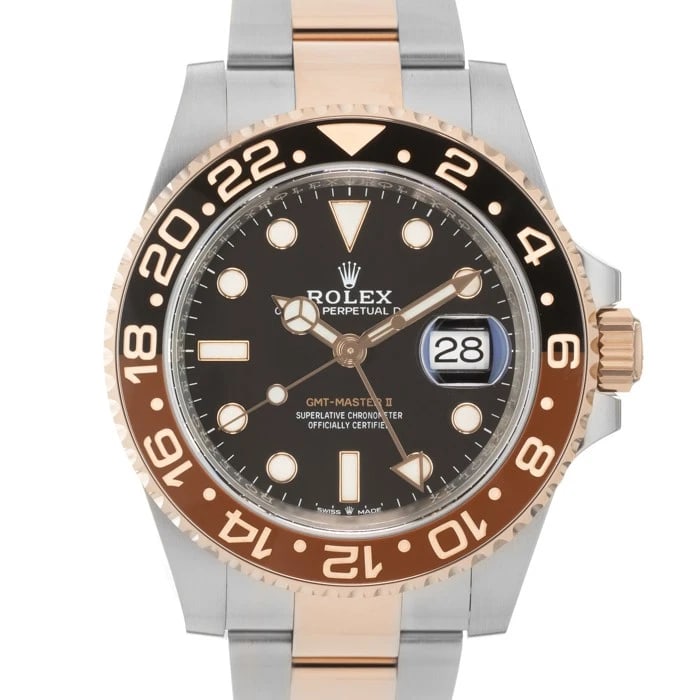 ROLEX GMT MASTER WATCH: ROLEX GMT Master Watch Brand: ROLEX Type/Style: Wristwatch Material: Case Material Stainless Steel, Rose Gold, Band Material Stainless Steel, Rose Gold Color: Case Color Silver, Gold, Dial color