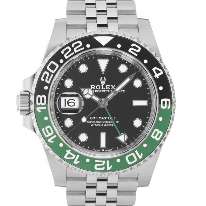 ROLEX GMT MASTER JUBILEE WATCH: ROLEX GMT Master Jubilee Watch Brand: ROLEX Type/Style: Wristwatch Material: Case Material Stainless Steel, Band Material Stainless Steel Color: Case Color Silver, Dial color Black, Band Color Silver