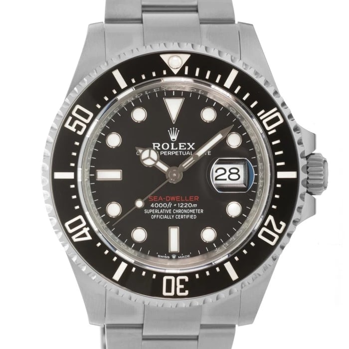ROLEX SEA DWELLER WATCH: ROLEX Sea Dweller Watch Brand: ROLEX Type/Style: Wristwatch Material: Case Material Stainless Steel, Band Material Stainless Steel Color: Case Color Silver, Dial color Black , Band Color Silver Size: