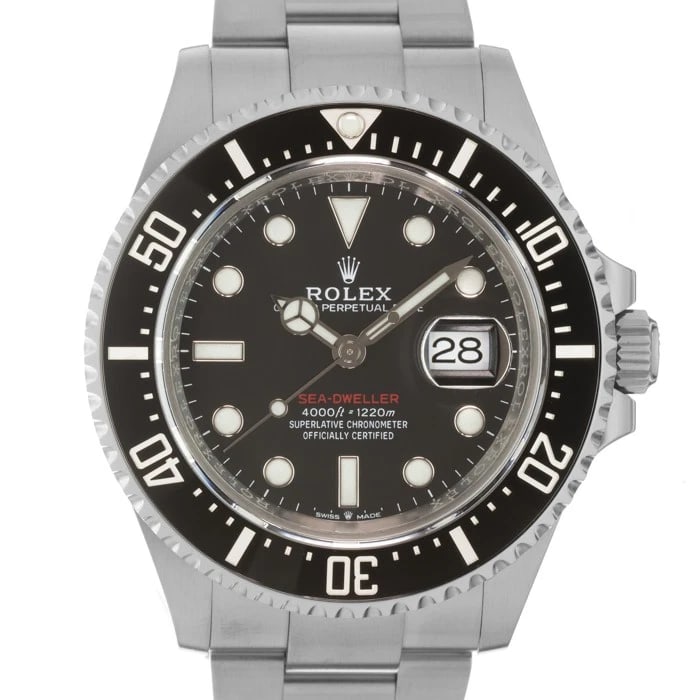 ROLEX SEA DWELLER WATCH: ROLEX Sea Dweller Watch Brand: ROLEX Type/Style: Wristwatch Material: Case Material Stainless Steel, Band Material Stainless Steel Color: Case Color Silver, Dial color Black , Band Color Silver Size: