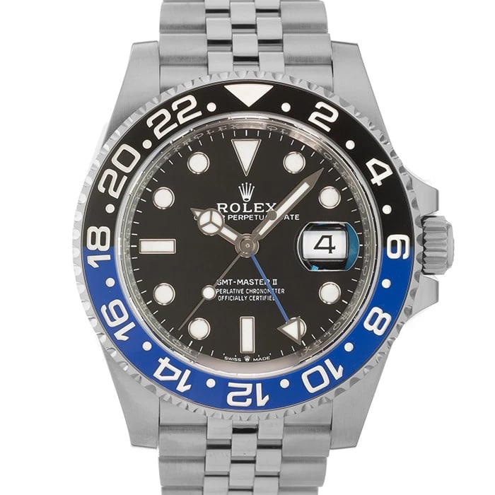 ROLEX GMT MASTER JUBILEE WATCH: ROLEX GMT Master Jubilee Watch Brand: ROLEX Type/Style: Wristwatch Material: Case Material Stainless Steel, Band Material Stainless Steel Color: Case Color Silver, Dial color Black, Band Color Silver