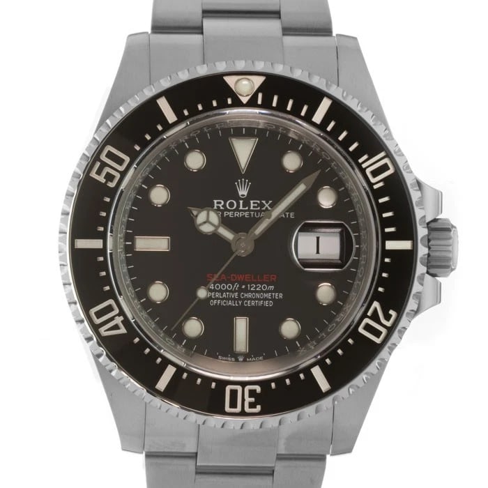 ROLEX SEA DWELLER WATCH: ROLEX Sea Dweller Watch Brand: ROLEX Type/Style: Wristwatch Material: Case Material Stainless Steel, Band Material Stainless Steel Color: Case Color Silver, Dial color Black, Band Color Silver Size: