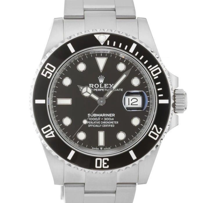 ROLEX SUBMARINER DATE WATCH: ROLEX Submariner Date Watch Brand: ROLEX Type/Style: Wristwatch Material: Case Material Stainless Steel, Band Material Stainless Steel Color: Case Color Silver, Dial color Black, Band Color Silver