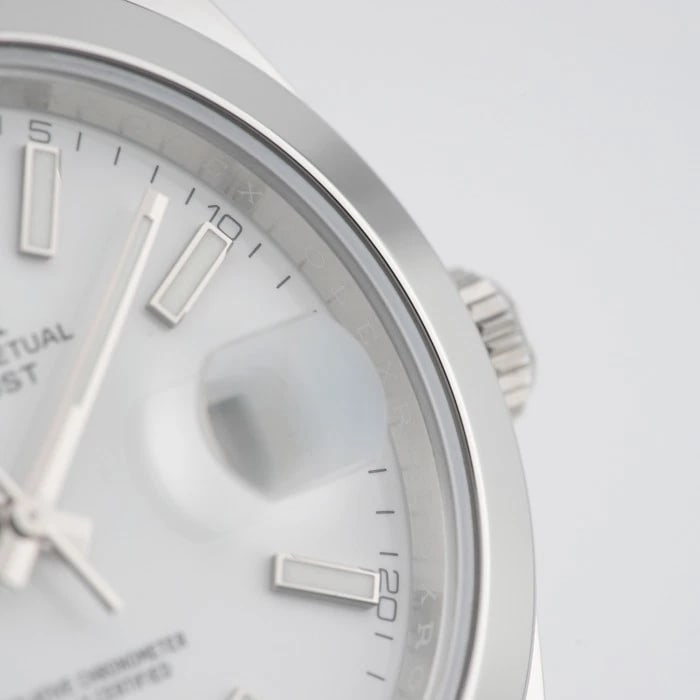 ROLEX DATEJUST WHITE ROMAN JUBILEE WATCH - 5