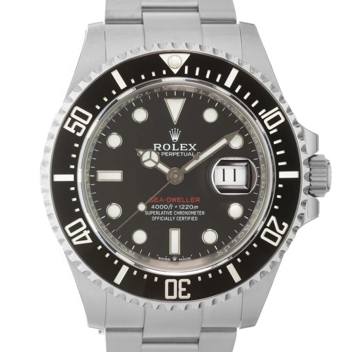 ROLEX SEA DWELLER WATCH: ROLEX Sea Dweller Watch Brand: ROLEX Type/Style: Wristwatch Material: Case Material Stainless Steel, Band Material Stainless Steel Color: Case Color Silver, Dial color Black , Band Color Silver Size: