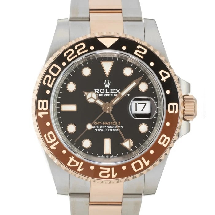 ROLEX GMT MASTER WATCH: ROLEX GMT Master Watch Brand: ROLEX Type/Style: Wristwatch Material: Case Material Stainless Steel, Everose Gold, Band Material Stainless Steel, Everose Gold Color: Case Color Silver, Gold, Dial