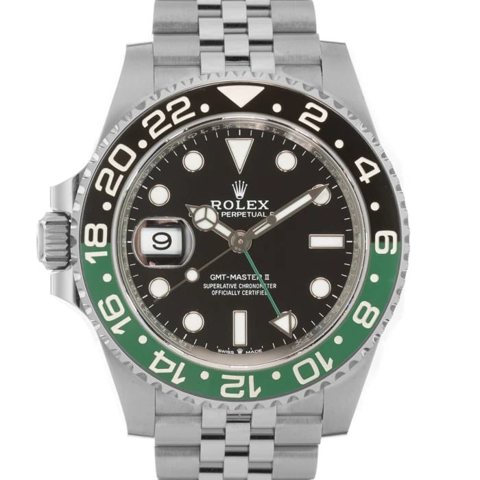 ROLEX GMT MASTER JUBILEE WATCH: ROLEX GMT Master Jubilee Watch Brand: ROLEX Type/Style: Wristwatch Material: Case Material Stainless Steel, Band Material Stainless Steel Color: Case Color Silver, Dial color Black, Band Color Silver 