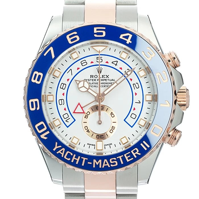 ROLEX YACHT MASTER WATCH: ROLEX Yacht Master Watch Brand: ROLEX Type/Style: Wristwatch Material: Case Material Stainless Steel/Rose Gold, Band Material Stainless Steel/Rose Gold Color: Case Color Gold/Silver, Dial color