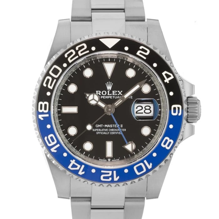 ROLEX GMT MASTER OYSTER WATCH: ROLEX GMT Master Oyster Watch Brand: ROLEX Type/Style: Wristwatch Material: Case Material Stainless Steel, Band Material Stainless Steel Color: Case Color Silver, Dial color Black, Band Color Silver