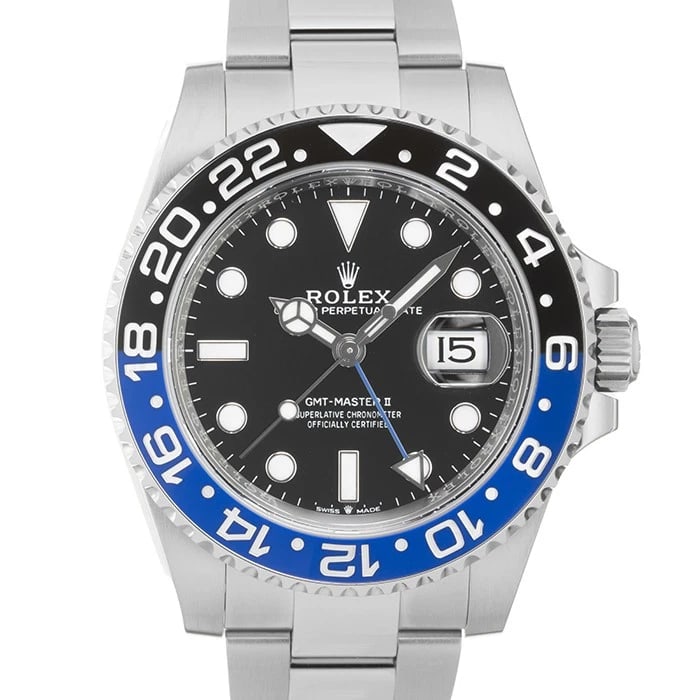 ROLEX GMT MASTER OYSTER WATCH: ROLEX GMT Master Oyster Watch Brand: ROLEX Type/Style: Wristwatch Material: Case Material Stainless Steel, Band Material Stainless Steel Color: Case Color Silver, Dial color Black, Band Color Silver S