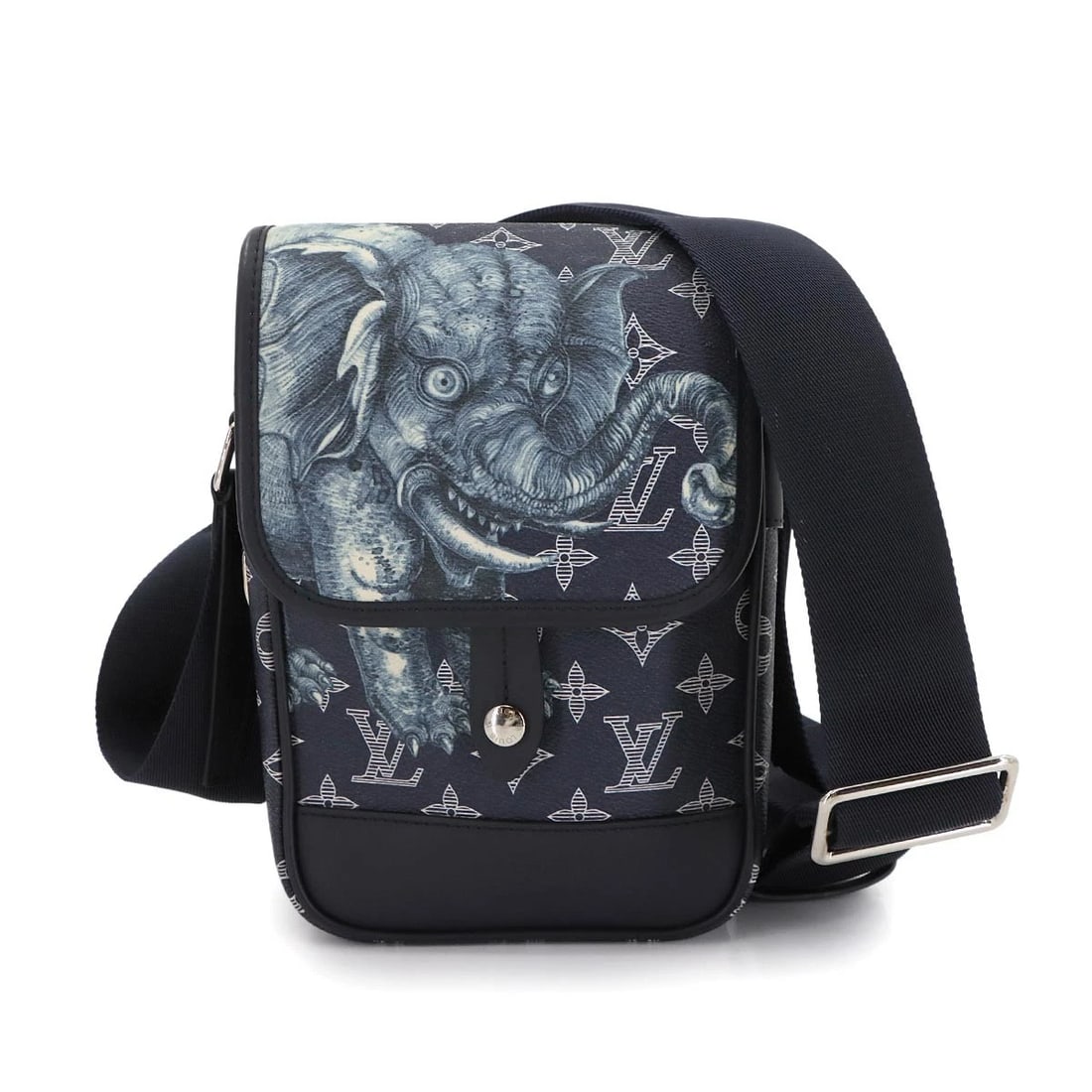 LOUIS VUITTON MONOGRAM MESSENGER BB SHOULDER BAG: LOUIS VUITTON Monogram Messenger BB Shoulder Bag Brand: LOUIS VUITTON Type/Style: Shoulder Bag Material: Monogmra Savanna Canvas Color: Navy Size: W 5.71 inch, H 8.86 inch, D 2.95 inch Accessories: