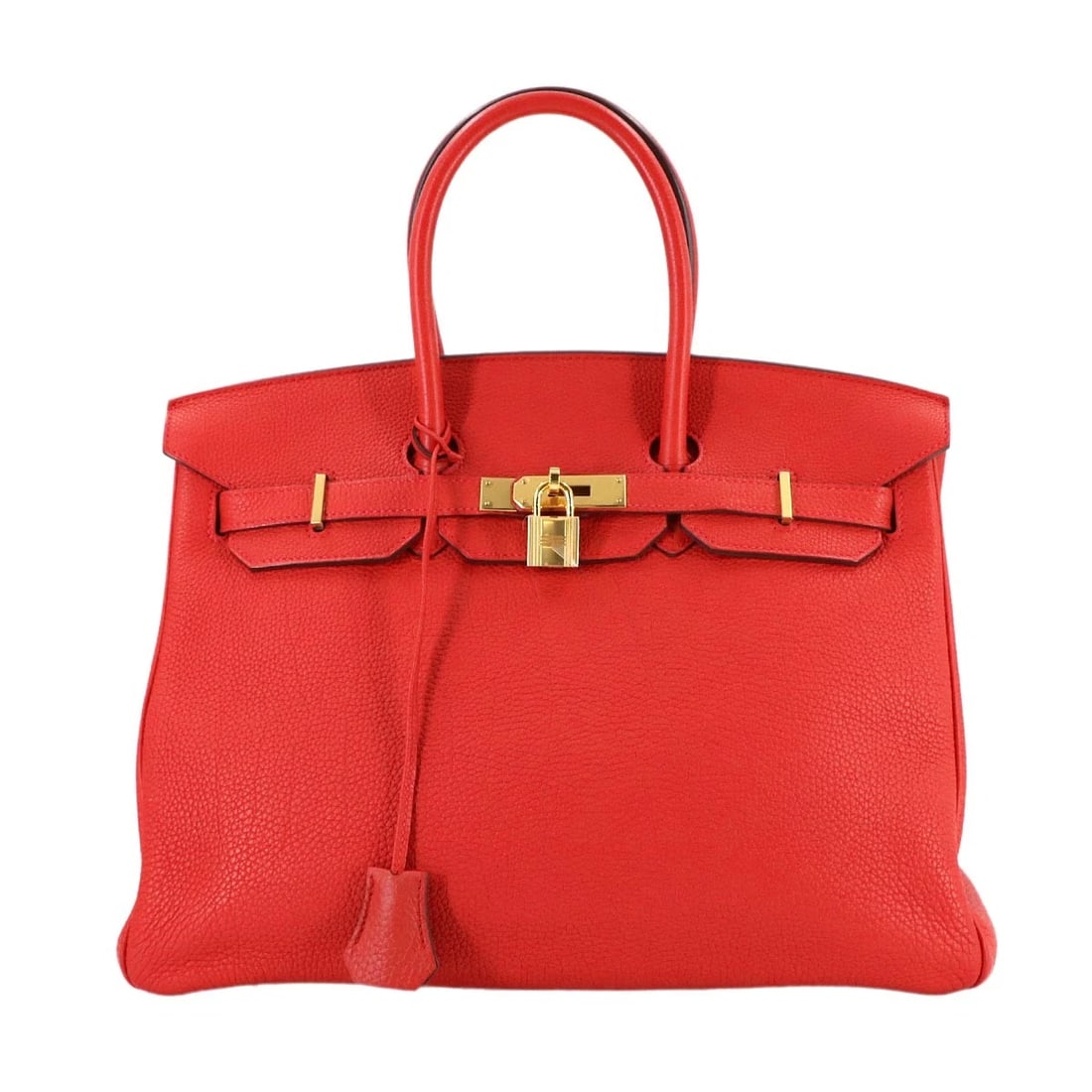 HERMES BIRKIN 35 TOGO VERMILLON HAND BAG RED: HERMES Birkin 35 Togo Vermillon Hand Bag Red Brand: HERMES Type/Style: Hand Bag Material: Togo Color: Vermillon Size: W 13.78 inch, H 11.02 inch, D 7.09 inch Accessories: None Accessories Notice: