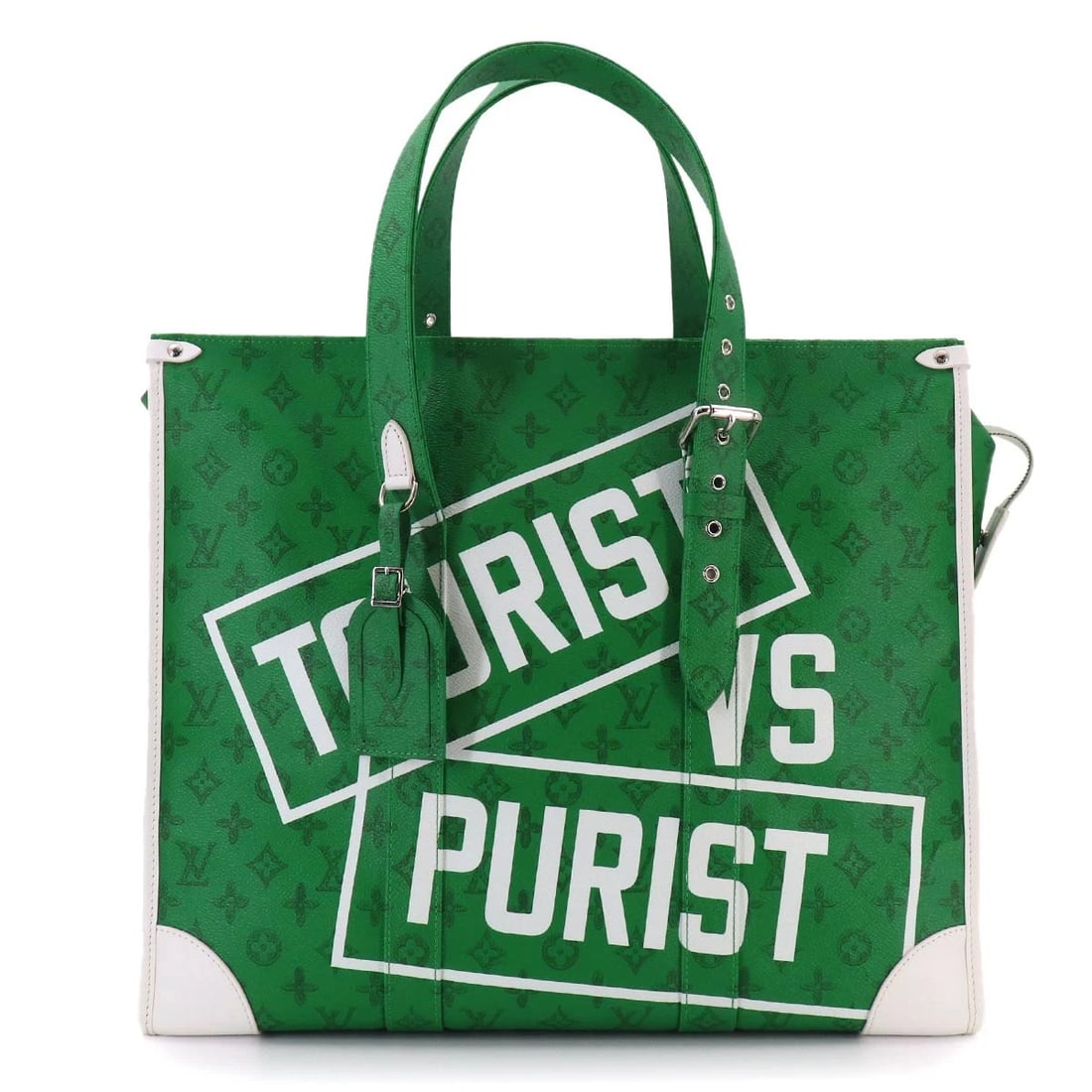 LOUIS VUITTON MONOGRAM EVERYDAY LV CABAS ZIPPE GM TOTE BAG: LOUIS VUITTON Monogram Everyday LV Cabas Zippe GM Tote Bag Brand: LOUIS VUITTON Type/Style: Tote Bag Material: Monogram Everyday LV Canvas Color: Green , White Size: W 18.11 inch, H 15.35 inch, D