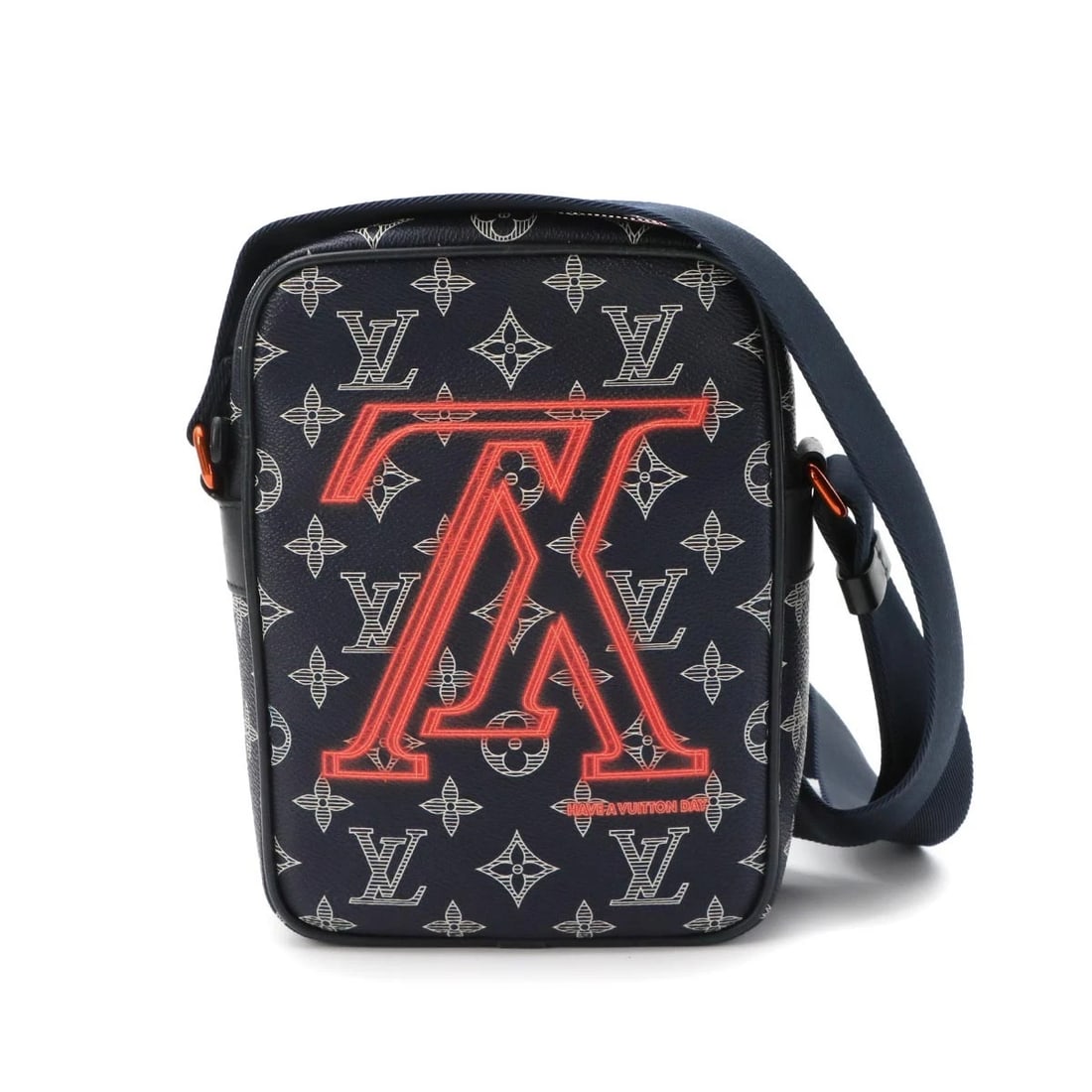 LOUIS VUITTON MONOGRAM DOWN DANUBE PM SHOULDER BAG: LOUIS VUITTON Monogram down Danube PM Shoulder Bag Brand: LOUIS VUITTON Type/Style: Shoulder Bag Material: Monogram Ink Canvas Color: Monogram Ink Size: W 6.10 inch, H 8.27 inch, D 2.56 inch Acces