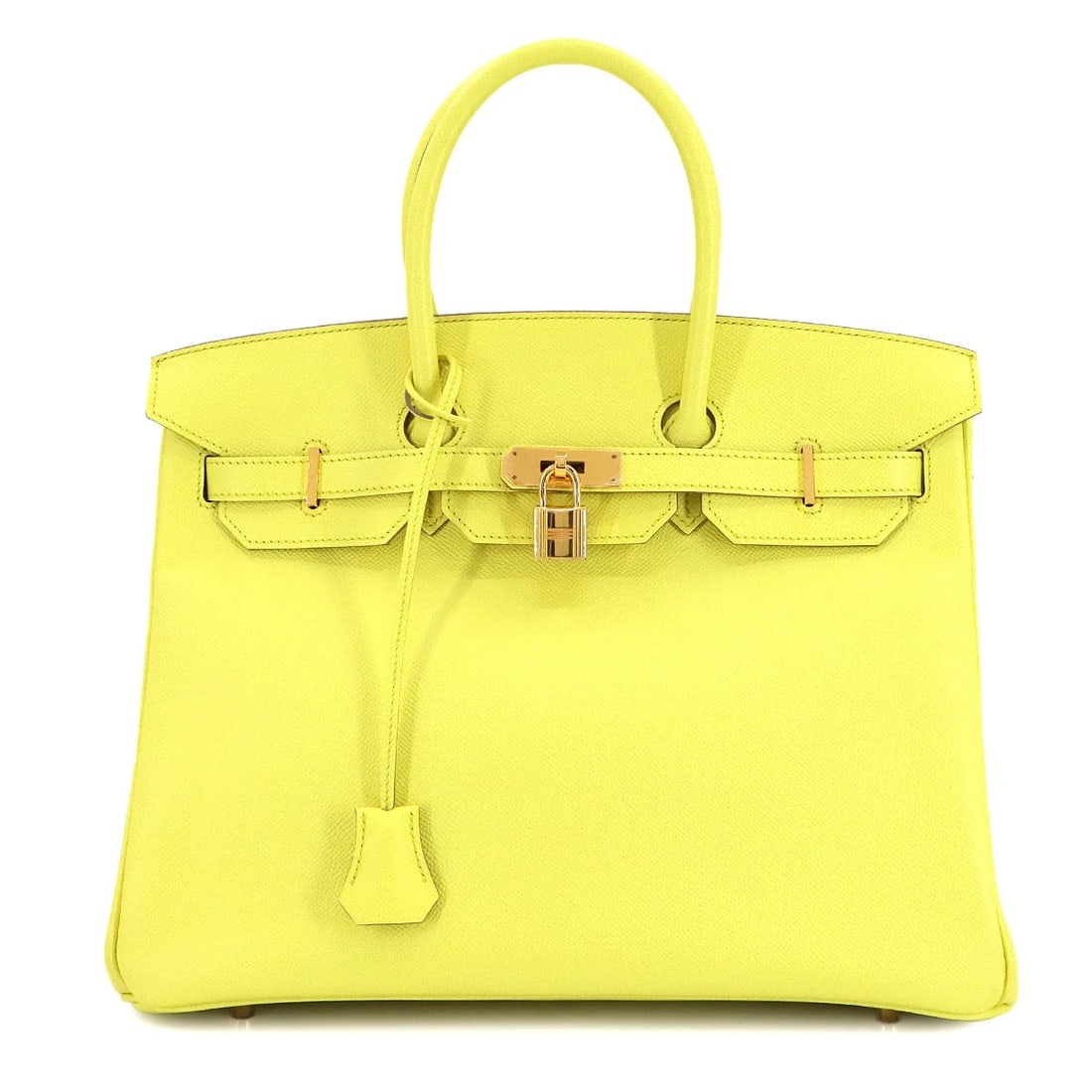 HERMES BIRKIN 35 VEAU EPSOM SOUFRE HAND BAG PURSE: HERMES Birkin 35 Veau Epsom Soufre Hand Bag Purse Brand: HERMES Type/Style: Hand Bag Material: Veau Epsom Color: Soufre Size: W 13.78 inch, H 10.83 inch, D 7.09 inch Accessories: None Accessories