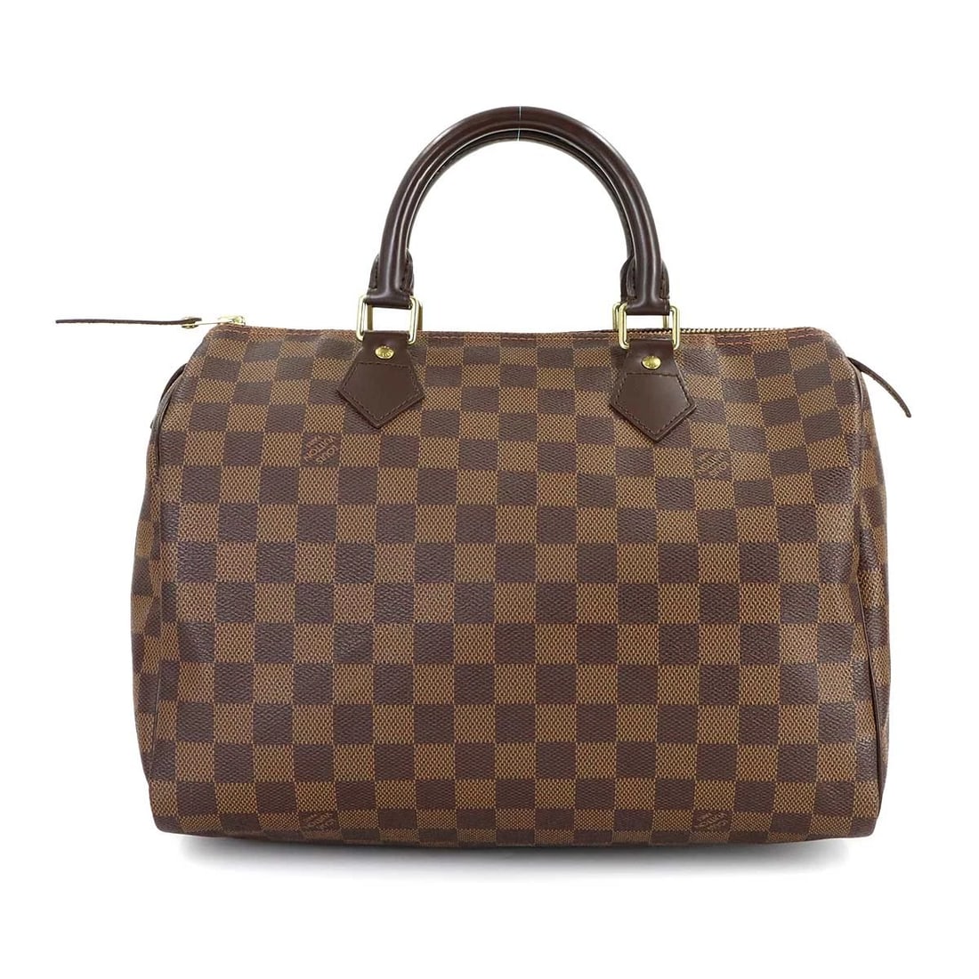 LOUIS VUITTON DAMIER SPEEDY 30 HAND BAG EBENE: LOUIS VUITTON Damier Speedy 30 Hand Bag Ebene Brand: LOUIS VUITTON Type/Style: Hand Bag Material: Damier Canvas Color: Ebene Size: W 11.81 inch, H 8.66 inch, D 7.09 inch Accessories: None