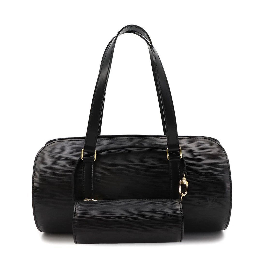 LOUIS VUITTON EPI SOUFFLOT HAND BAG LEATHER NOIR: LOUIS VUITTON Epi Soufflot Hand Bag Leather Noir Brand: LOUIS VUITTON Type/Style: Hand Bag Material: Epi Leather Color: Noir Size: W 12.20 inch, H 6.10 inch, D 5.51 inch Accessories: None Accessories