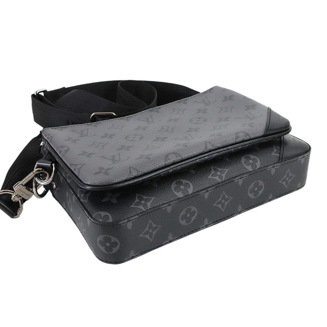 LOUIS VUITTON MONOGRAM ECLIPSE TRIO MESSENGER SHOULDER BAG - 4