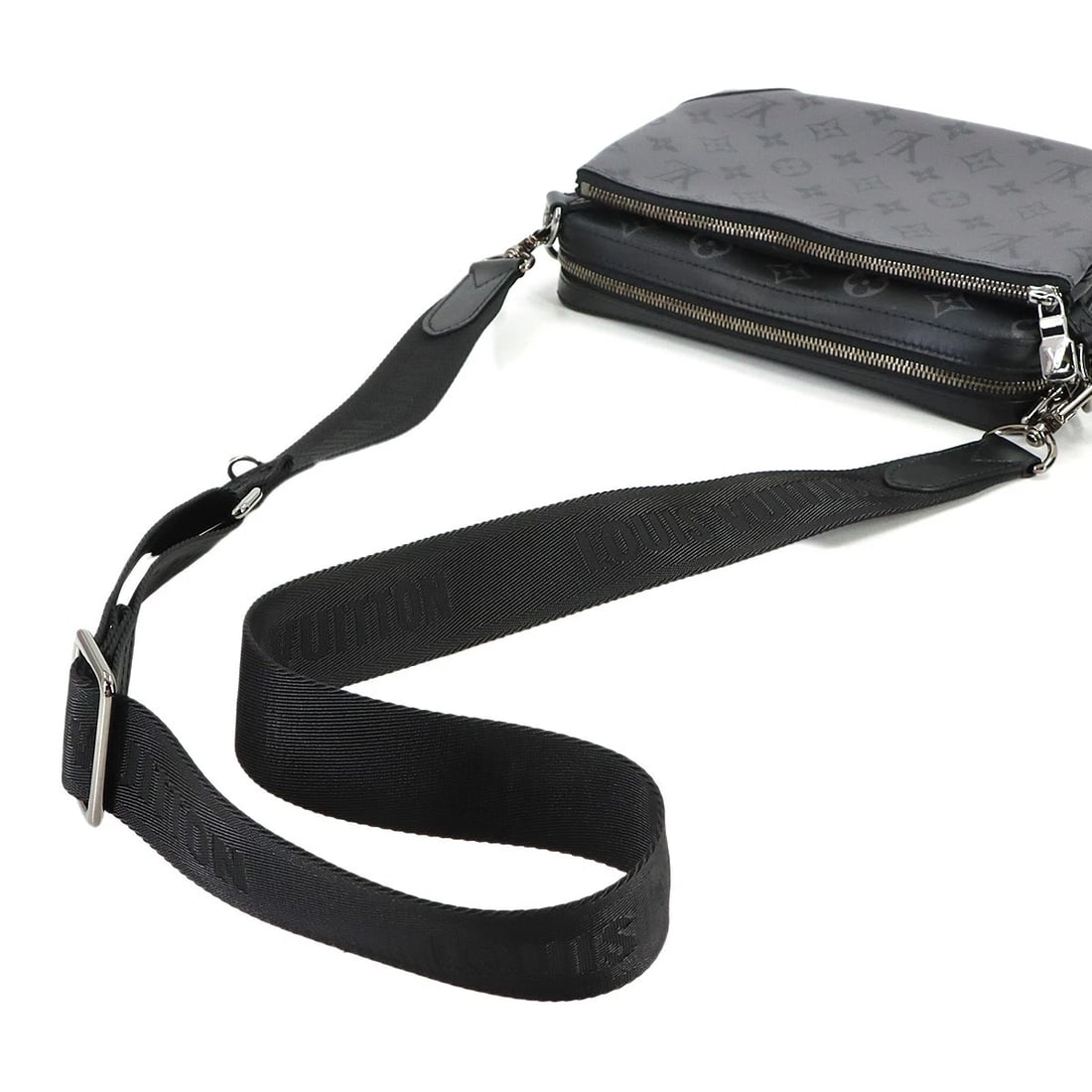 LOUIS VUITTON MONOGRAM ECLIPSE TRIO MESSENGER SHOULDER BAG - 5