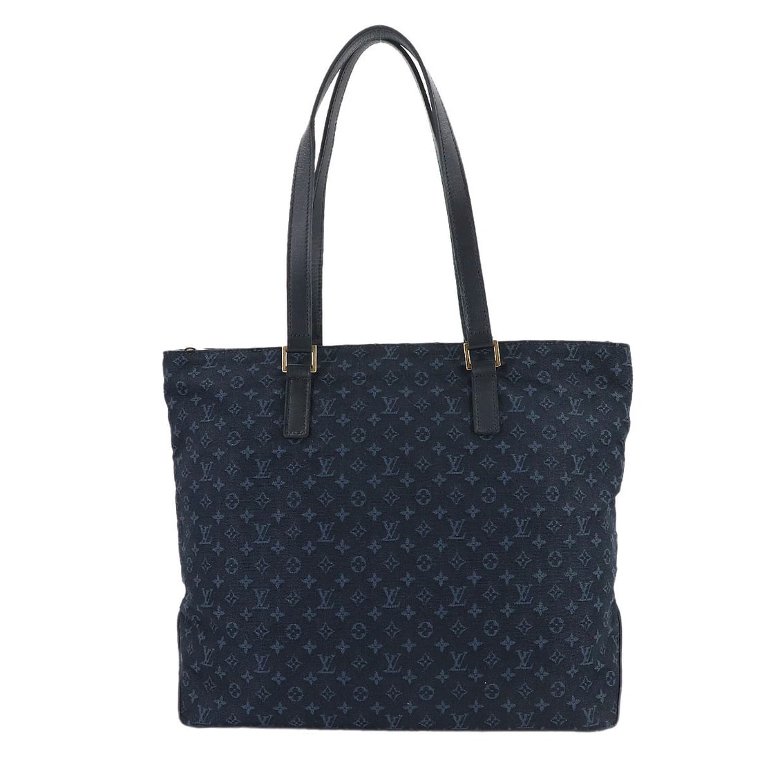 LOUIS VUITTON MONOGRAM MINI CABAS TOTE BAG: LOUIS VUITTON Monogram Mini Cabas Tote Bag Brand: LOUIS VUITTON Type/Style: Tote Bag Material: Monogram Mini Canvas Color: TST Blue Size: W 13.78 inch, H 11.81 inch, D 6.10 inch Accessories: None