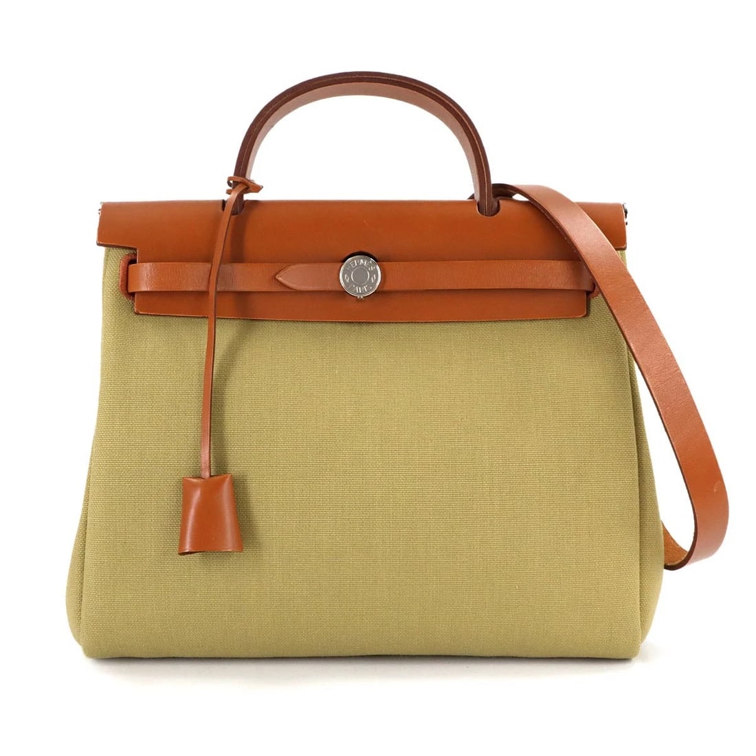HERMES HER BAG ZIP RETOURNE 31 PM HAND SHOULDER BAG TOILE: HERMES Her Bag Zip Retourne 31 PM Hand Shoulder Bag Toile Brand: HERMES Type/Style: Hand Bag / Shoulder Bag Material: Toile Officier , Vash Hunter Color: Poussiere , Fauve Size: W 11.81 inch, H 10.24