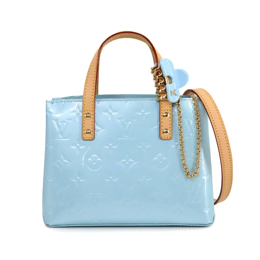 LOUIS VUITTON LV PM HAND SHOULDER BAG BLUE: LOUIS VUITTON LV PM Hand Shoulder Bag Blue Brand: LOUIS VUITTON Type/Style: Hand Bag / Shoulder Bag Material: Vernis Leather Color: Blue Size: W 8.27 inch, H 6.10 inch, D 3.94 inch Accessories: No