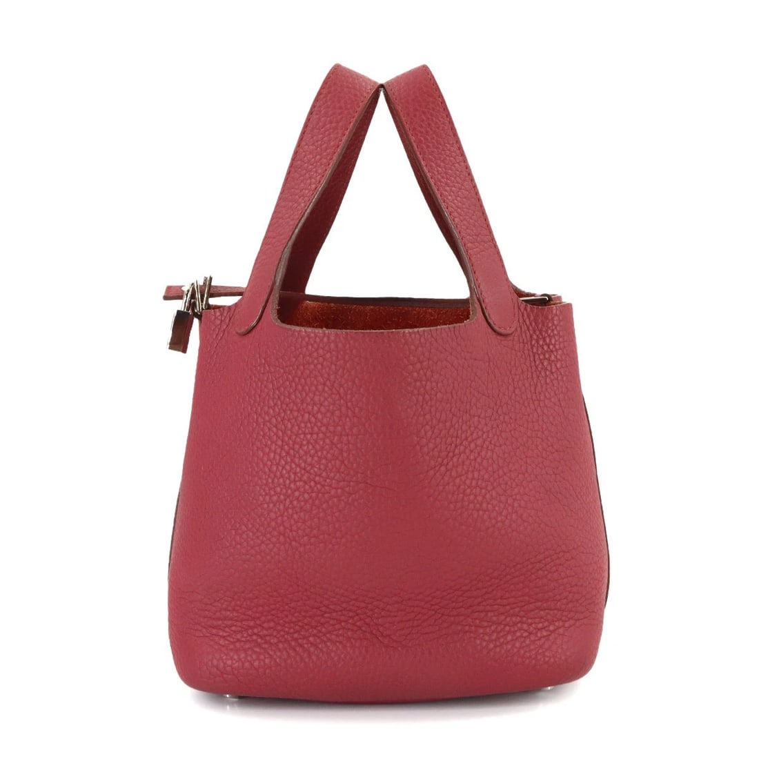 HERMES PICOTIN LOCK PM HAND BAG TAURILLON CLEMENCE: HERMES Picotin Lock PM Hand Bag Taurillon Clemence Brand: HERMES Type/Style: Hand Bag Material: Taurillon Clemence Color: Bois de Rose Size: W 7.09 inch, H 7.48 inch, D 5.12 inch Accessories: None