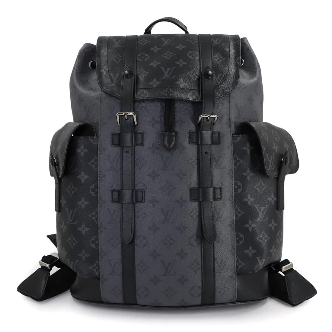 LOUIS VUITTON MONOGRAM ECLIPSE REVERSE CHRISTOPHER PM: LOUIS VUITTON Monogram Eclipse Reverse Christopher PM Brand: LOUIS VUITTON Type/Style: Backpack Material: Monogram Eclipse Canvas Color: Monogram Eclipse , Monogram Eclipse Reverse Size: W 12.99 inch,