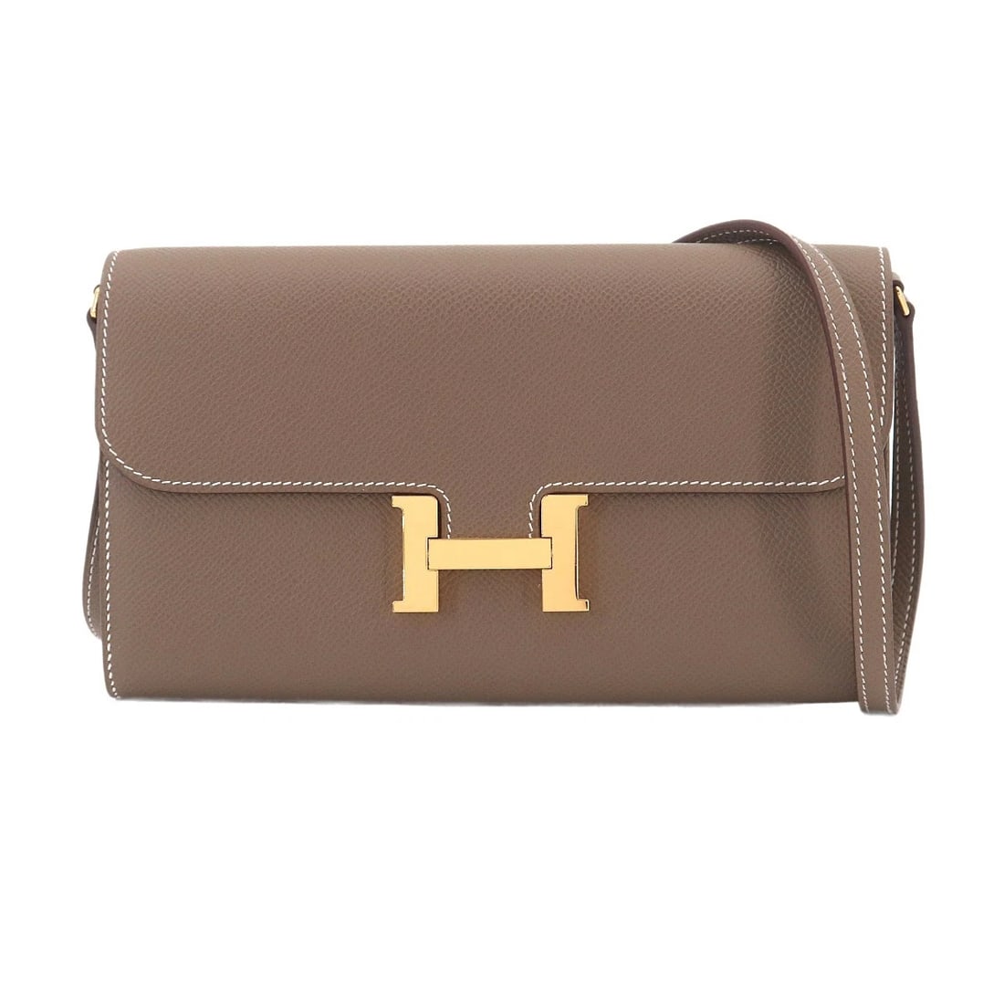 HERMES CONSTANCE LONG TO GO LONG WALLET EPSOM: HERMES Constance Long To Go Long Wallet Epsom Brand: HERMES Type/Style: Long Wallet Material: Epsom Color: Etoupe Size: W 8.07 inch, H 4.72 inch, D 1.18 inch Accessories: None Accessories Notice: