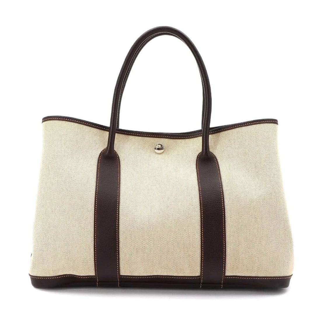 HERMES GARDEN PARTY PM TOTE BAG TOILE H LEATHER NATURAL: HERMES Garden Party PM Tote Bag Toile H Leather Natural Brand: HERMES Type/Style: Tote Bag Material: Toile H , Leather Color: Natural , Marron Size: W 14.17 inch, H 9.84 inch, D 6.69 inch