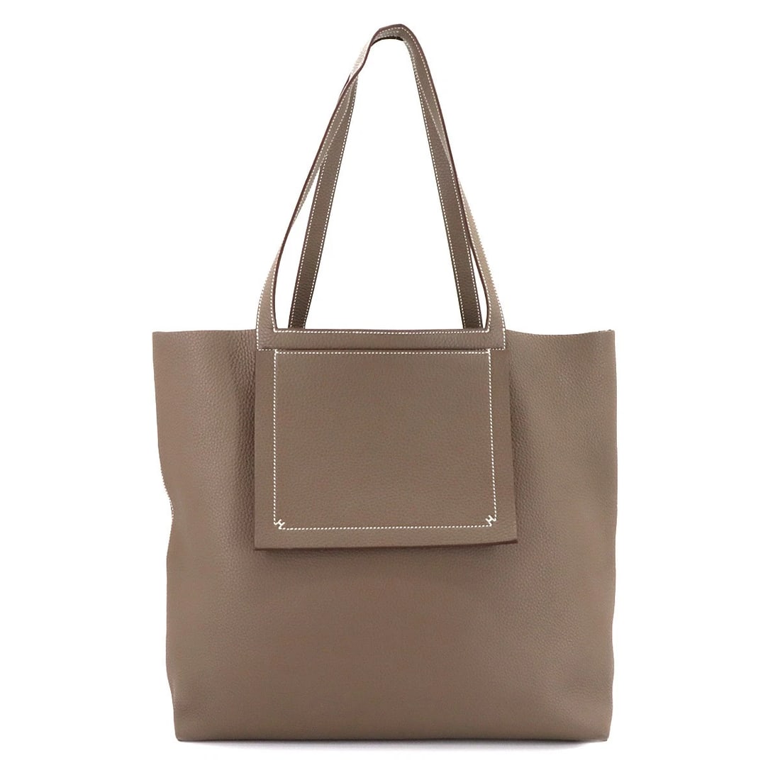 HERMES CABASELLIER 46 TOTE BAG TAURILLON CLEMENCE ETOUPE: HERMES Cabasellier 46 Tote Bag Taurillon Clemence Etoupe Brand: HERMES Type/Style: Tote Bag Material: Taurillon Clemence Color: Etoupe Size: W 14.17 inch, H 13.78 inch, D 5.31 inch Accessories: No