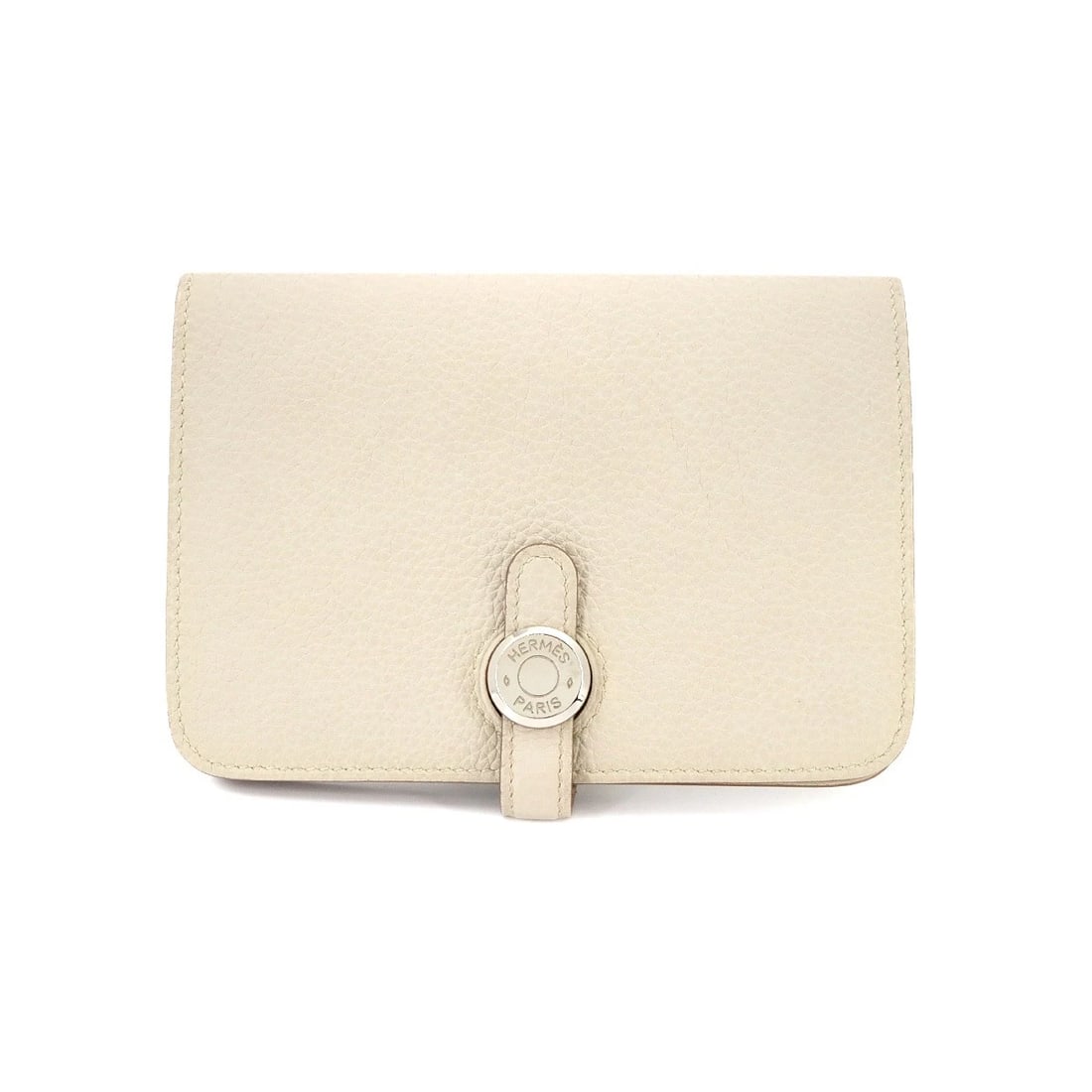 HERMES DOGON COMPACT WALLET TOGO BETON: HERMES Dogon Compact Wallet Togo Beton Brand: HERMES Type/Style: Compact Wallet Material: Togo Color: Beton Size: W 5.51 inch, H 3.94 inch, D 0.59 inch Accessories: None Accessories Notice