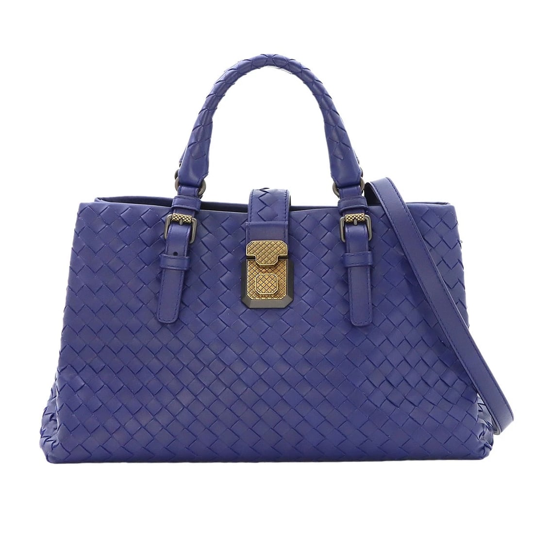 BOTTEGA VENETA SMALL ROMA TOTE SHOULDER BAG LEATHER: BOTTEGA VENETA Small Roma Tote Shoulder Bag Leather Brand: BOTTEGA VENETA Type/Style: Tote Bag / Shoulder Bag Material: Leather Color: Purple Size: W 12.20 inch, H 7.48 inch, D 5.71 inch Accessori