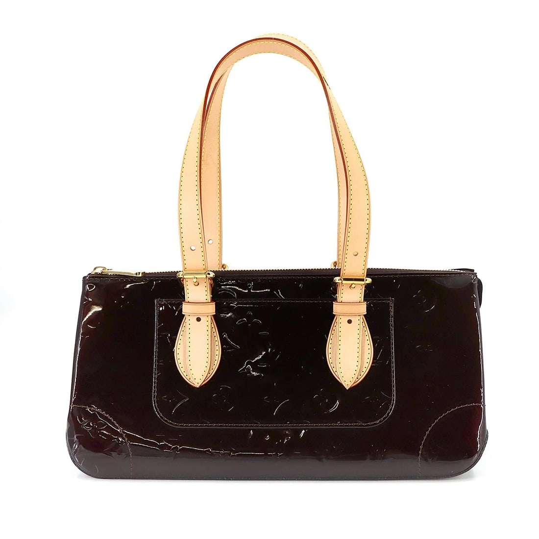 LOUIS VUITTON VERNIS ROSEWOOD AVENUE SHOULDER BAG AMARANTE (1 of 5)
